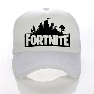 White Fortnite Mesh Cap