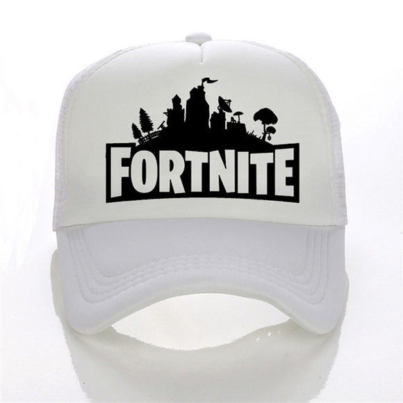 White Fortnite Mesh Cap