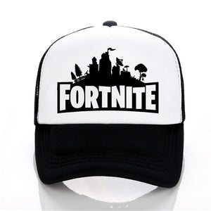 Black/White Fortnite Mesh Cap