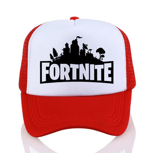 Red/White Fortnite Mesh Cap