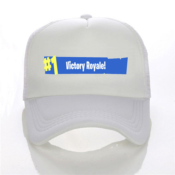White Victory Royale Mesh Hat